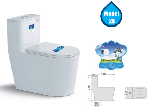 Bồn cầu một khối Model 26