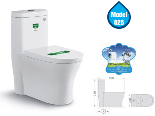 Bồn cầu một khối Model 026